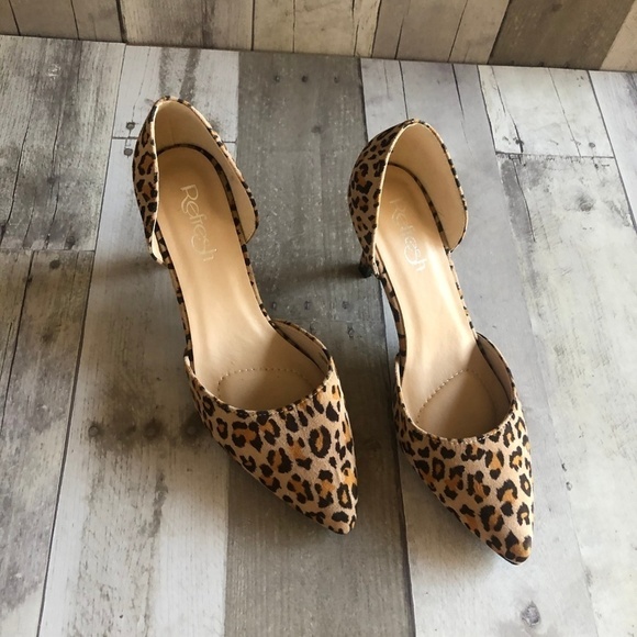 NWOT Refresh Twinkle Animal Print Pumps Size 7 - Picture 7 of 8